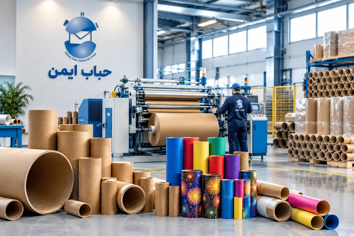 خط تولید لوله مقوایی در حباب ایمن